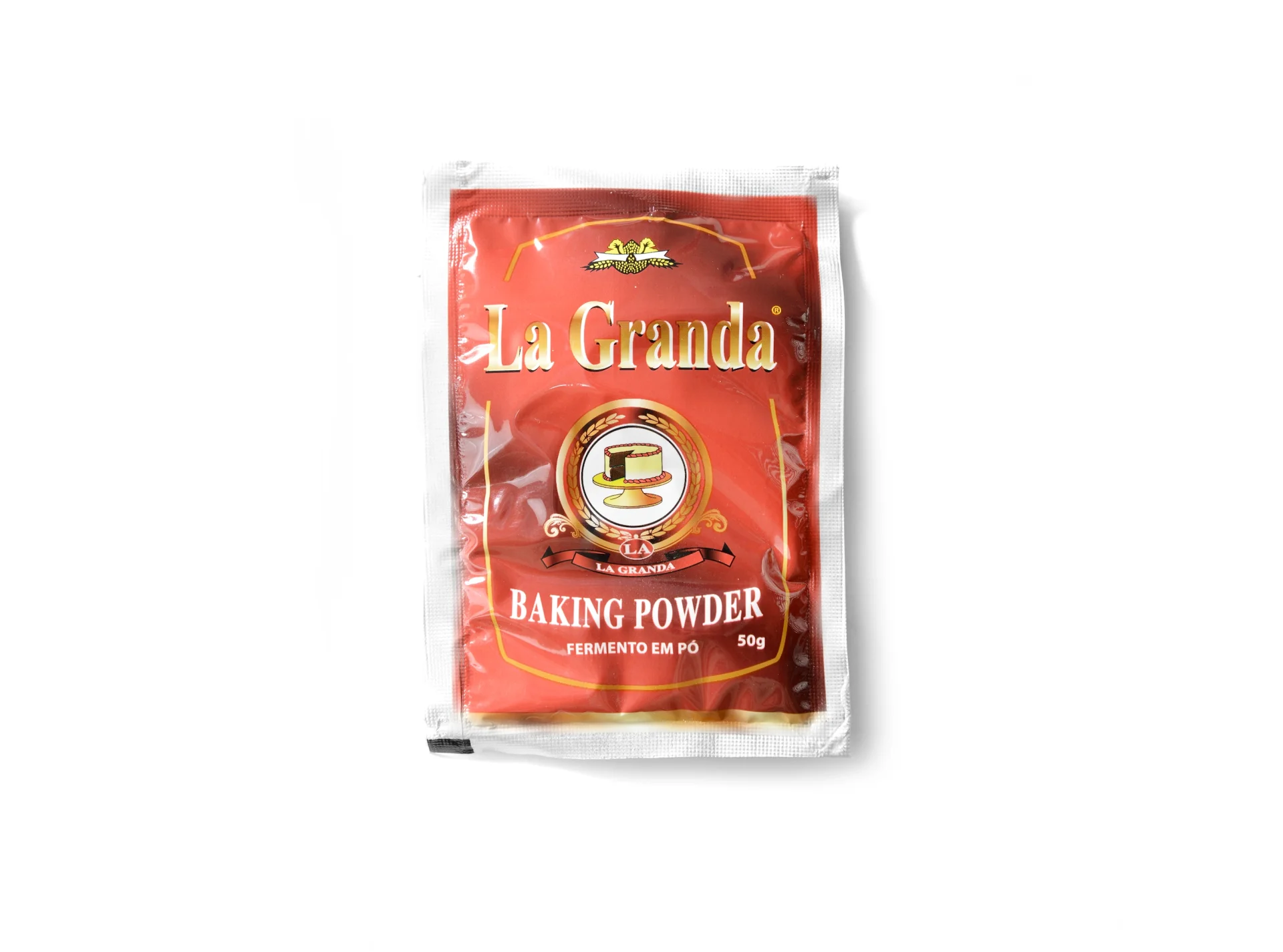 Baking powder in flat sachets sample