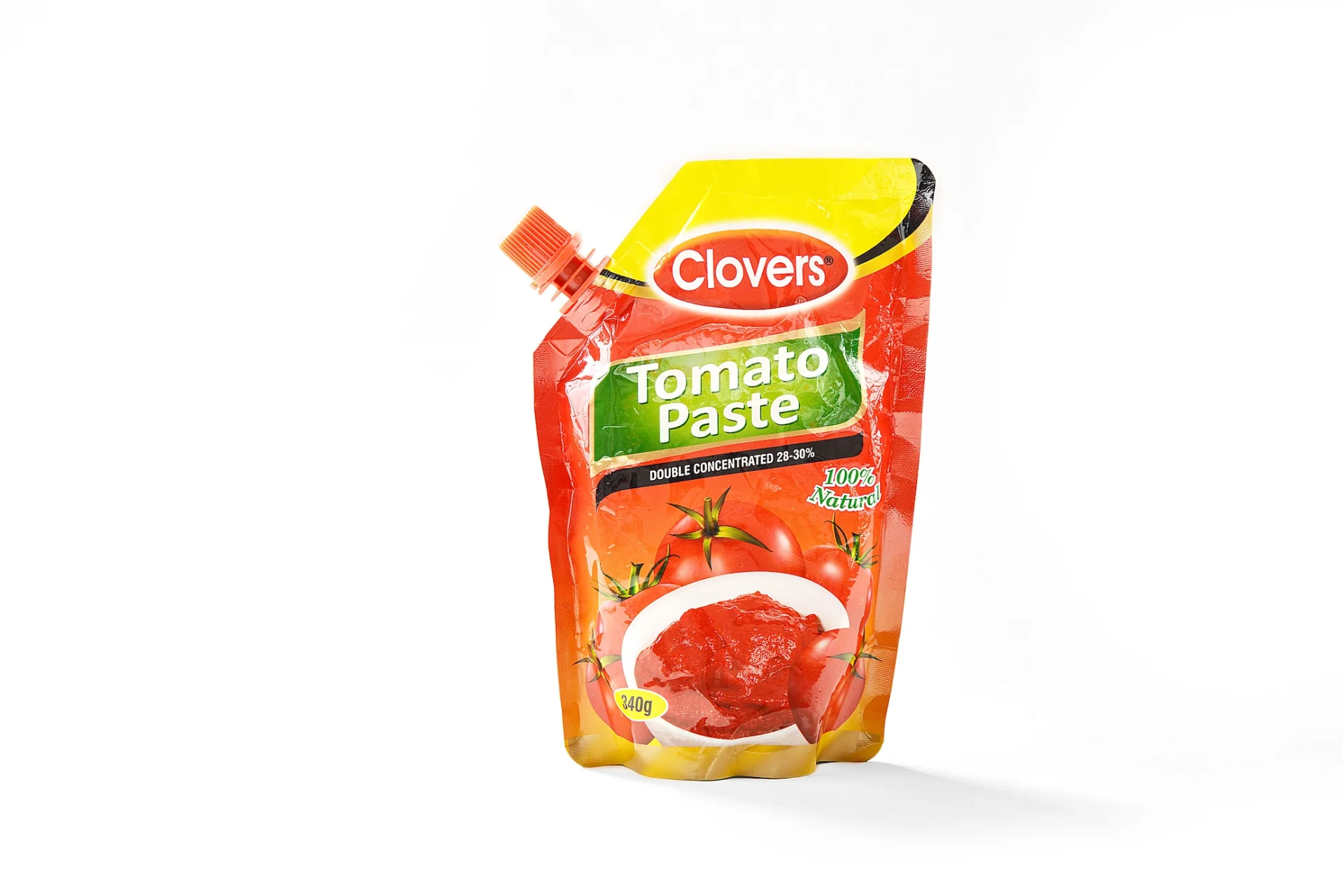 Tomato paste in spout pouch sample
