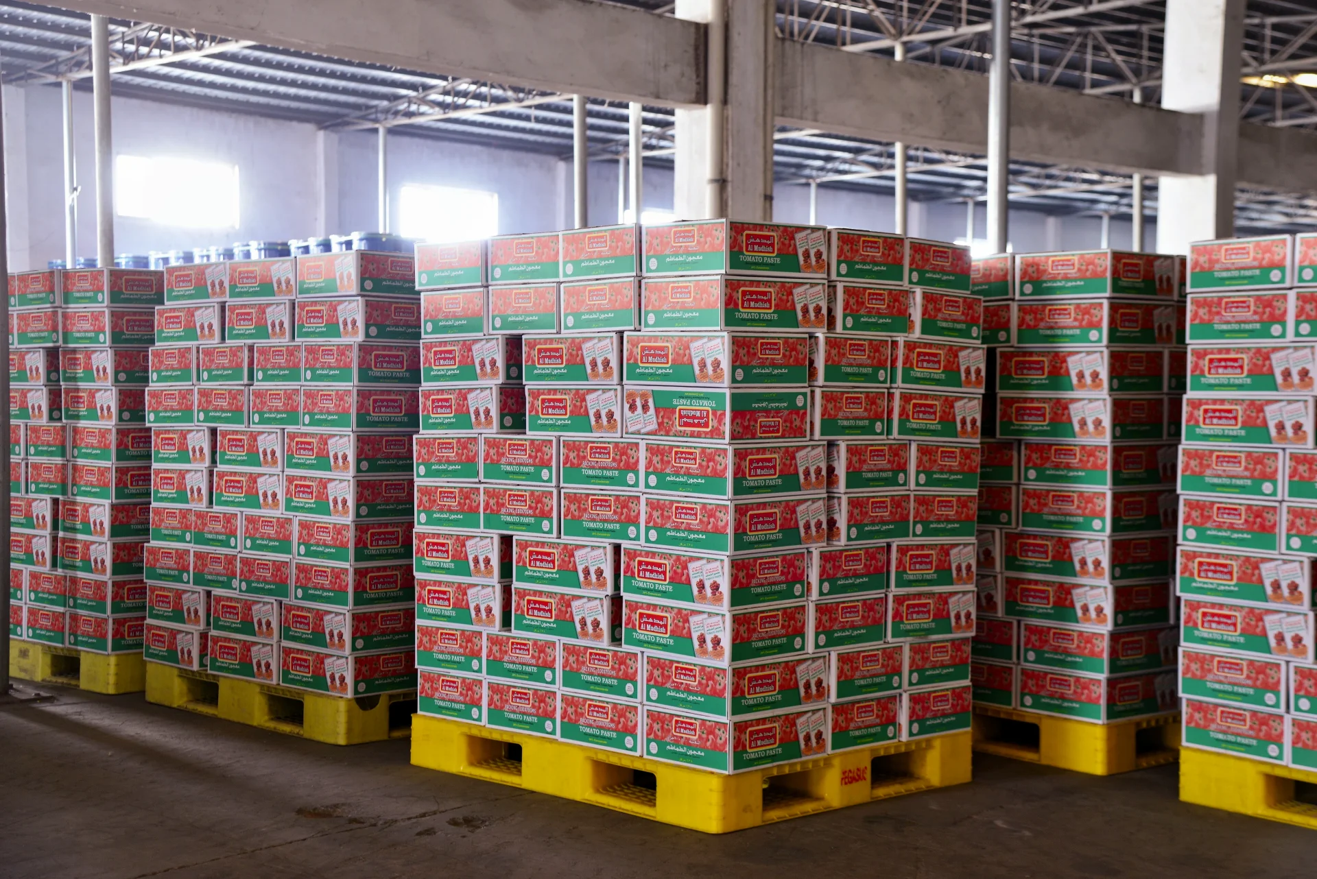 Tomato paste warehousing and dispatch